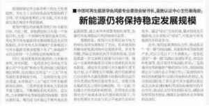 秦海巖： 新能源仍將保持穩(wěn)定發(fā)展規(guī)模