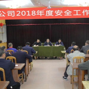 公司召開2018年度安全工作會(huì)議